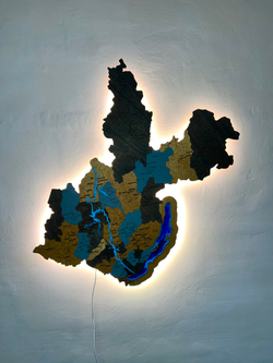 Панно Иркутская область с подсветкой