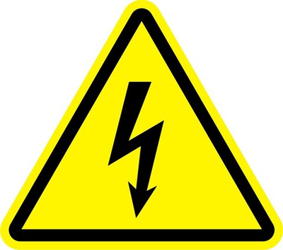 Знак "Опасность поражения электротоком"