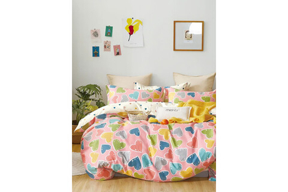 Постельное белье GoodNight Сатин Делюкс 986 с компаньоном 2 сп. (с нав. 50х70)