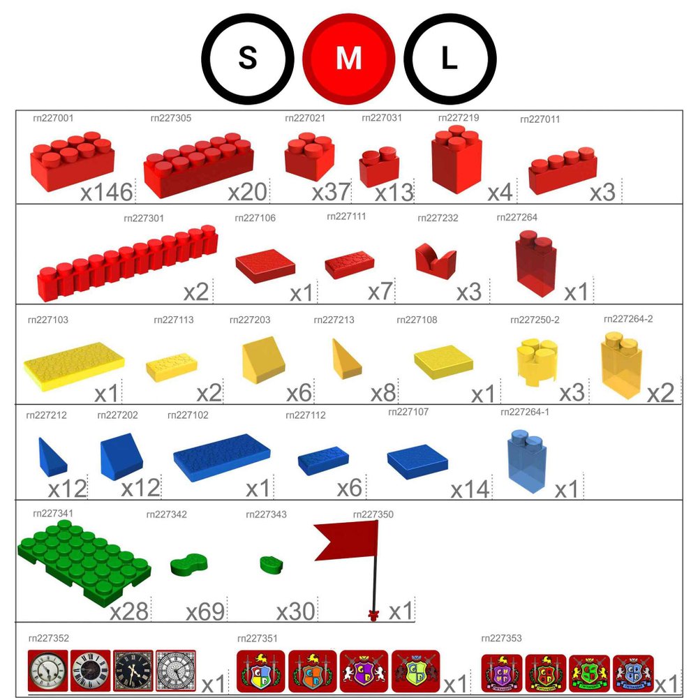 Набор GigaBloks 7,5: Крепость на платформе