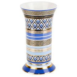 Ваза "Golden Blue" 19,5*10,7см v=600мл (фарфор) (подарочная упаковка)