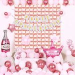 Шар с клапаном (17"/43 см) Мини-фигура, Корона, С ДР Принцесса, Розовый