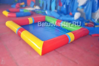 Бизнес-набор: Бассейн 6*6 м (1 шт), Водный шар ТПУ (3 шт), насос (1 шт)