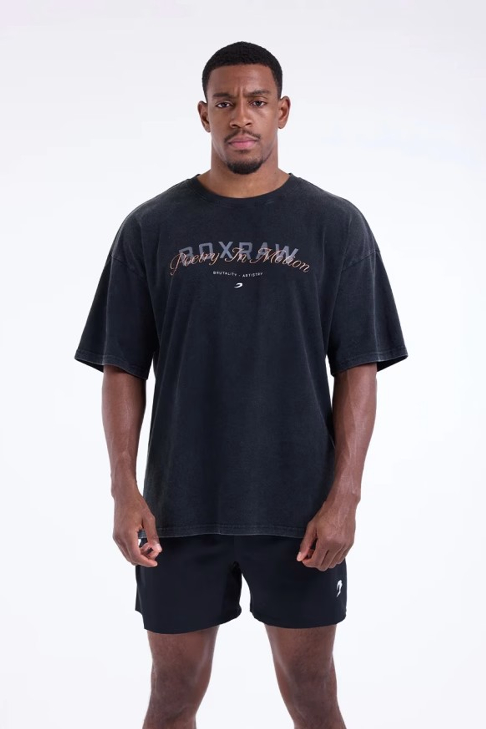 Футболка BOXRAW Poetry In Motion Oversized чёрная