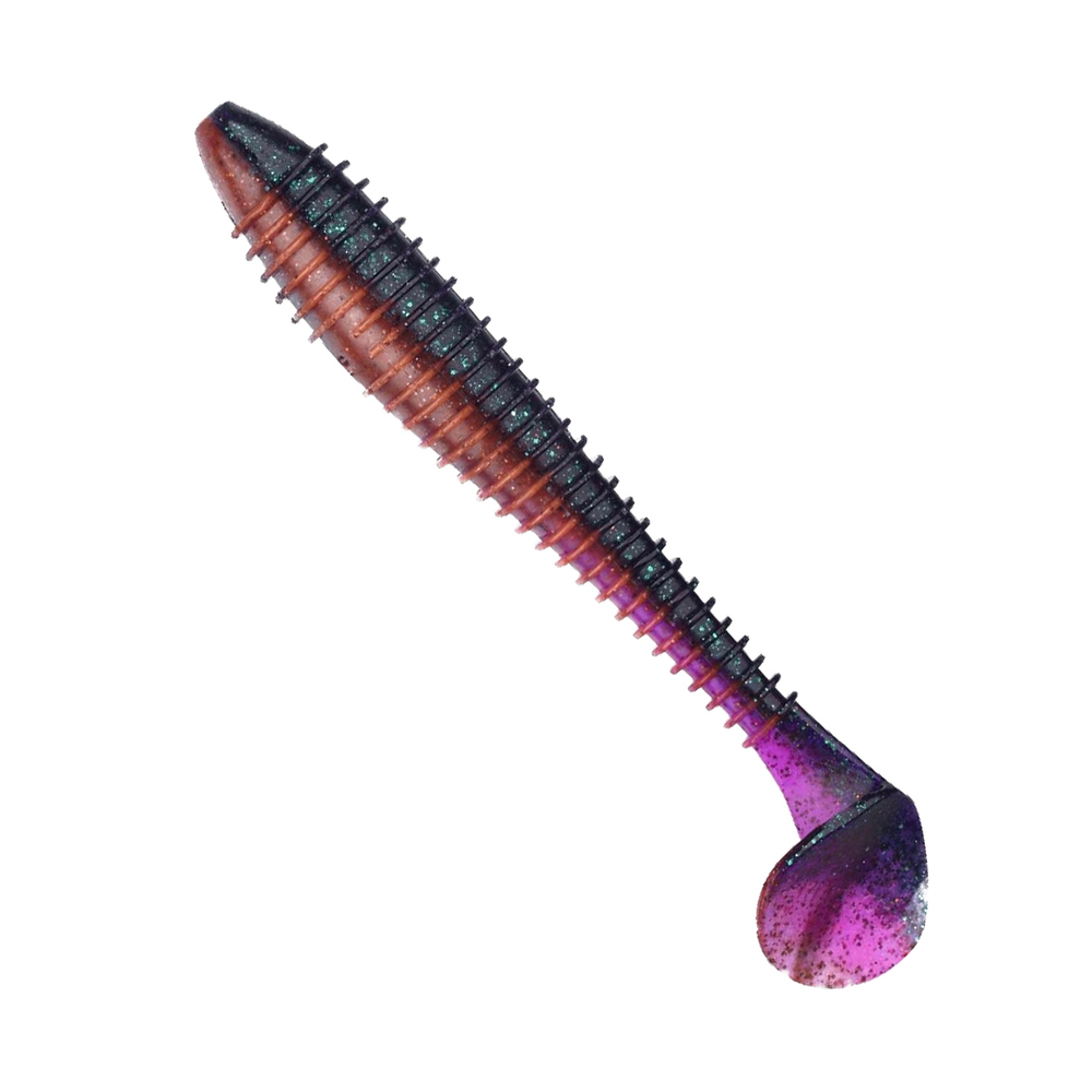 Приманка силиконовая Keitech Swing Impact FAT 4.3", 10,3г цвет #401 Green Pumpkin / Chartreuse