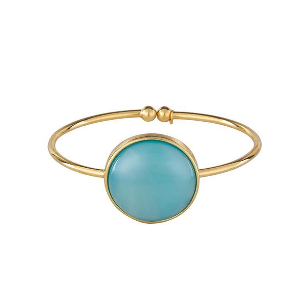 Браслет Possebon Pearl Blue Sky Agate C1374.21 BL/G