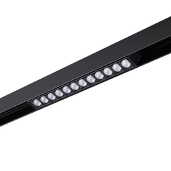 358622 SHINO NT21 064 черный Трековый низковольтный св-к диммируемый с ДУ, со сменой цв.температуры IP20 LED 3000~6500К 12W 48V FLUM