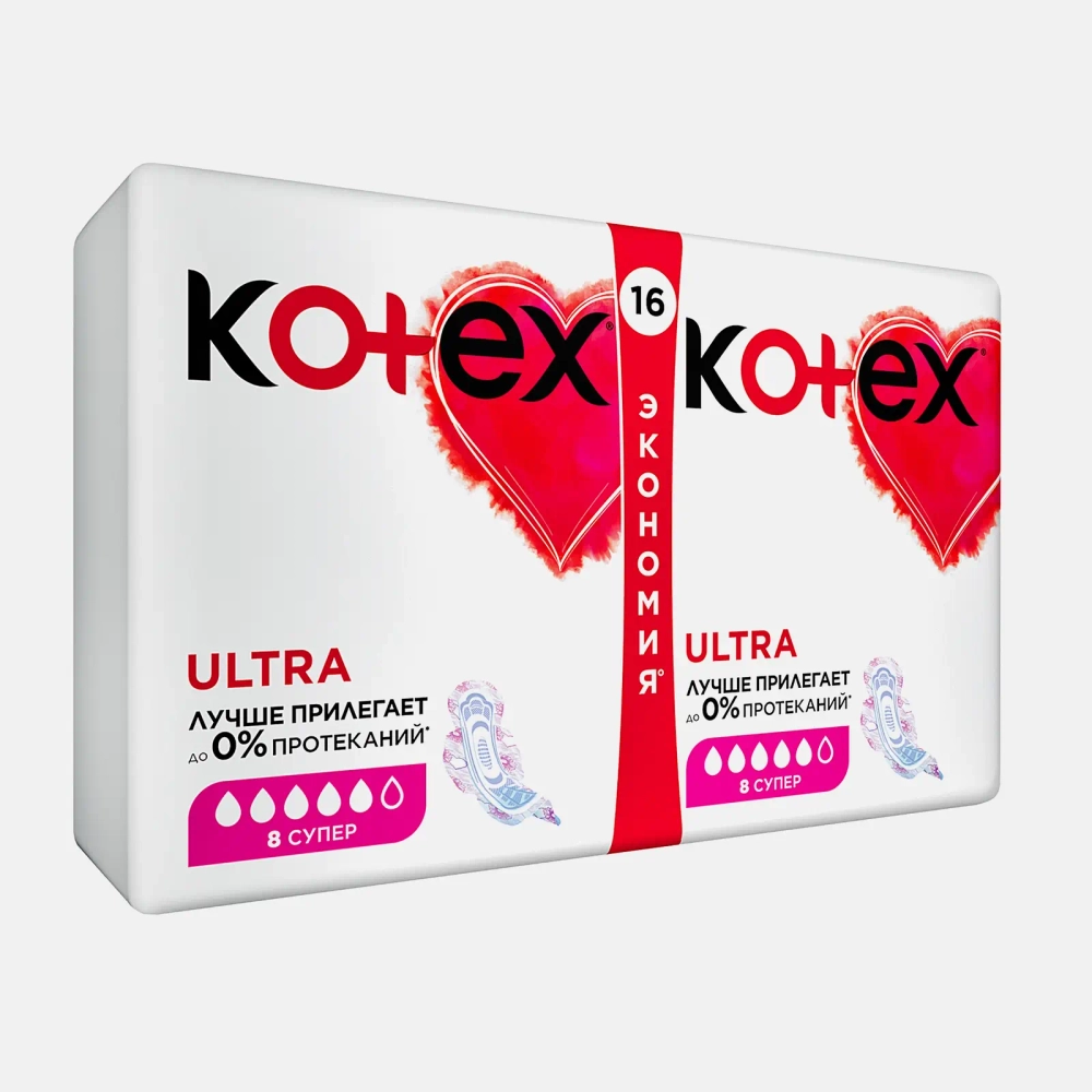 Гигиенические прокладки Kotex Ultra Супер 16шт