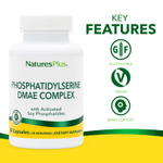 NaturesPlus, комплекс фосфатидилсерина и ДМАЭ, 60 капсул