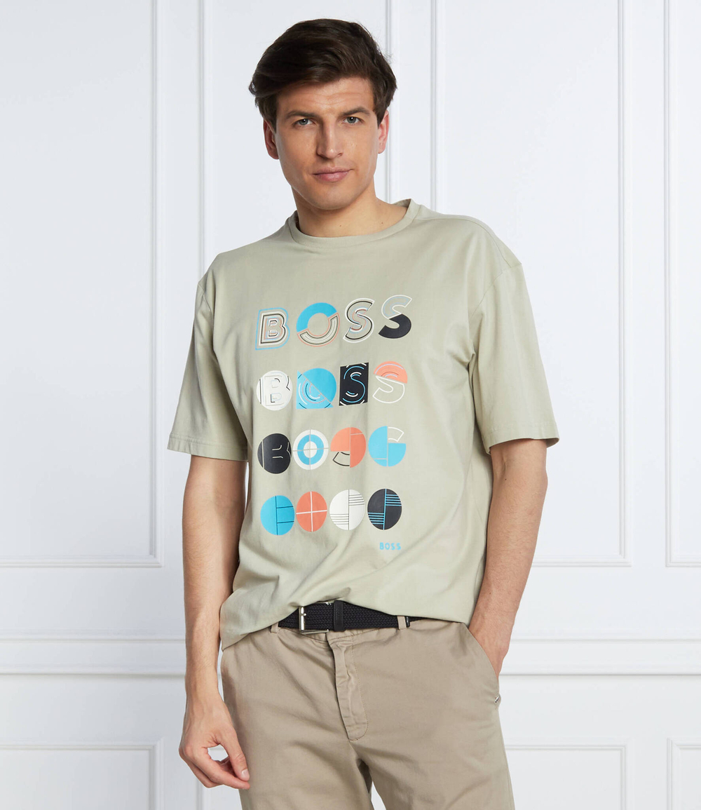 Футболка Tee 3 BOSS GREEN - бежевый(50466926)