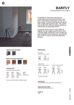 Барный стул Barfly, кожа