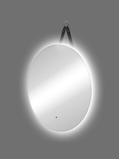 Зеркало "Best Led" D650 на ремне из натуральной кожи черного цвета с бесконтактным сенсором