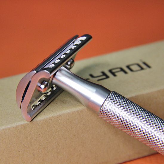 Т-образная бритва (станок) YAQI, матовый хром