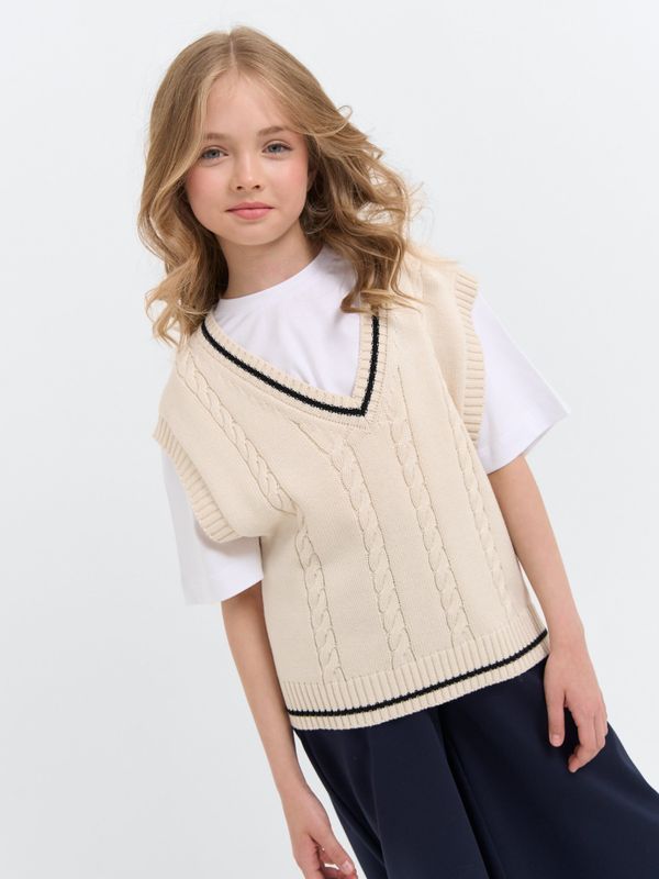 Жилет оверсайз вязаный 