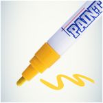 Маркер-краска, 4мм, жёлтая, нитро-основа, MunHwa