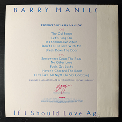 Виниловая пластинка Barry Manilow ‎– If I Should Love Again LP