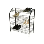 Этажерка для обуви 3-х ярусная с мяг. сид. и встр. пол. Медный антик