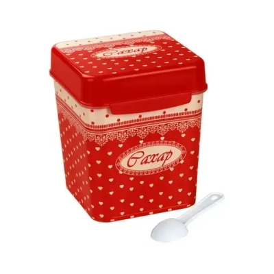 Емкость с ложкой 1,2 л., Уют, Сахар