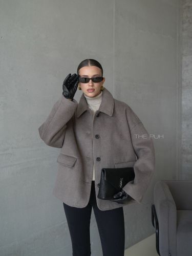 Пальто-пиджак с утепленным жилетом в цвете капучино