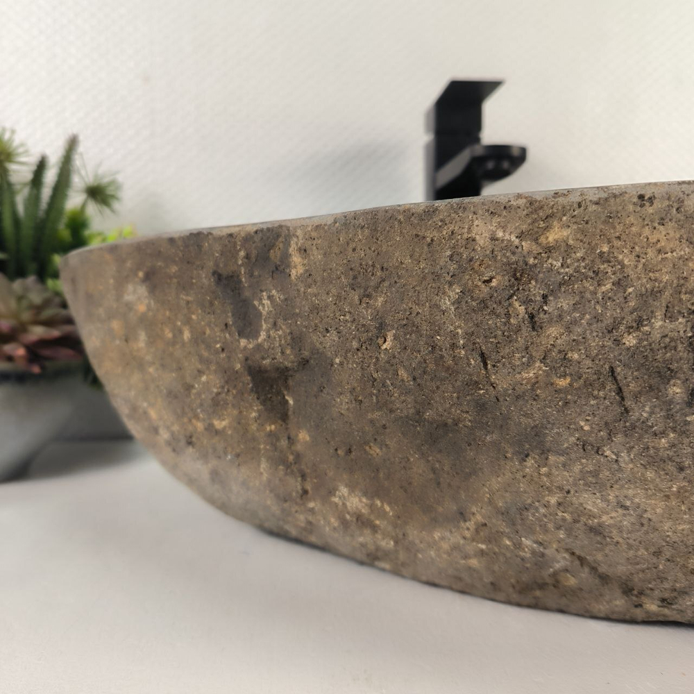 Раковина из речного камня RS-65188 53*41*15 0857