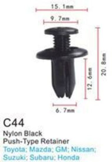 Клипса для крепления внутренней обшивки а/м Субару пластиковая (100шт/уп.) Forsage клипса C0044(Subaru)