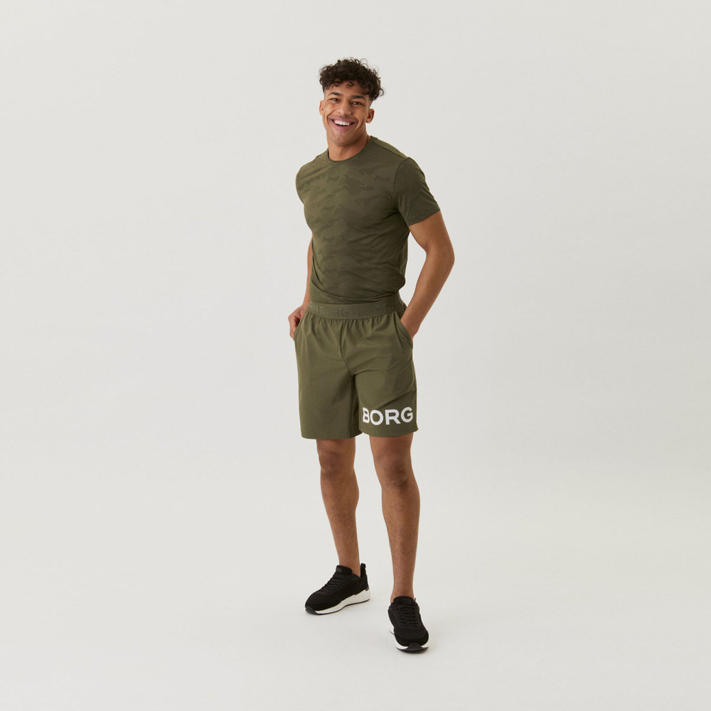 Мужские теннисные шорты Björn Borg Shorts Men - Green