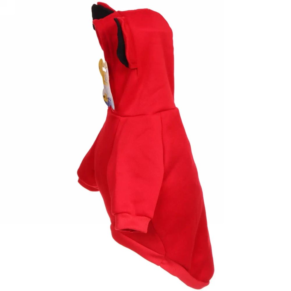 Кофта-толстовка для собаки «Ушастик» с капюшоном, размер L (20*36*26см) цвет красный Ultramarine