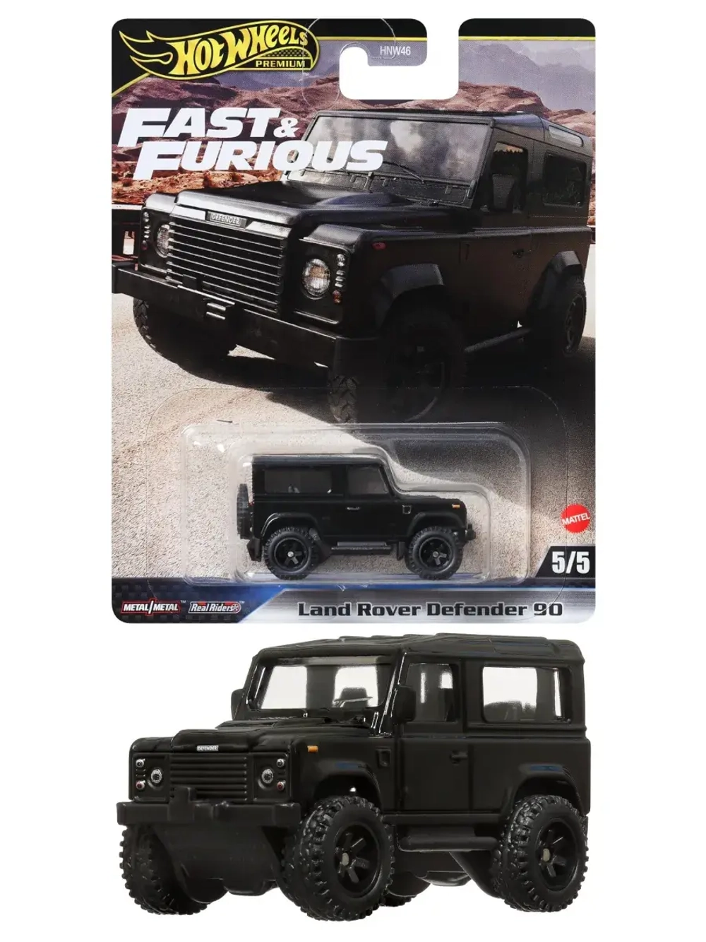 Машинка Хот Вилс Премиум Land Rover Defender 90 HNW46 HYP74