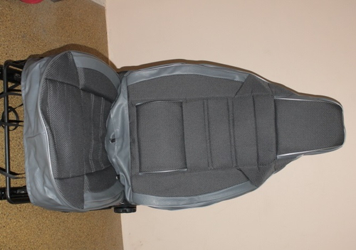 Чехлы на сиденье /2108, 2115/ Жаккард серый /дутый/ (цельн. задн. спинка) (TREND NEW)