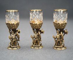 Подарочный набор стопок "Рыбак" 3 шт.