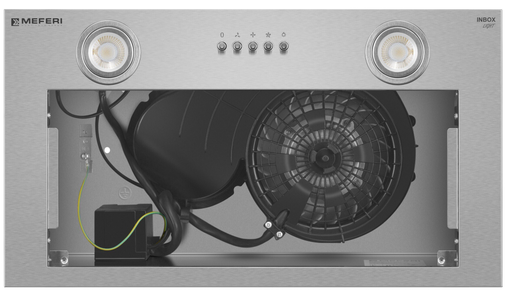 Полновстраиваемая вытяжка Meferi INBOX52IX LIGHT фото 6