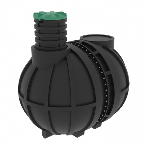 Емкость подземная горизонтальная Мультпласт M10 10000 л. горизонтальная (3200x2400x2400см;400кг;черный) - арт.555434.30
