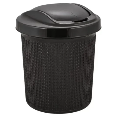 Контейнер для мусора Ajur 12 л Венге (комплект 8 шт)