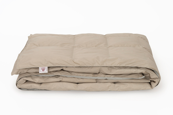 Плед дорожный пуховый 140х200 German Grass Travel Plaid серо-бежевый