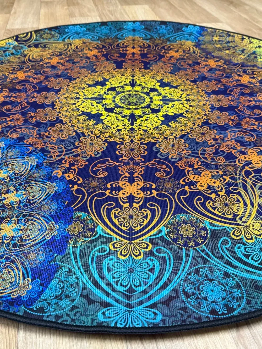 Круглый безворсовый ковер 120х120 для дома