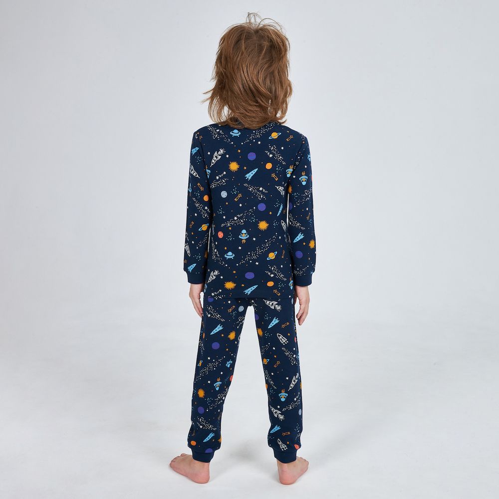 Темно-синяя пижама для мальчика KOGANKIDS