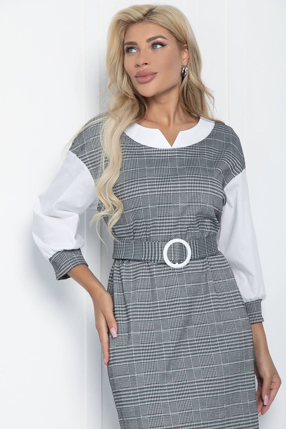 Платье Брют (светло-серое) П11063 LT Collection (Акция)