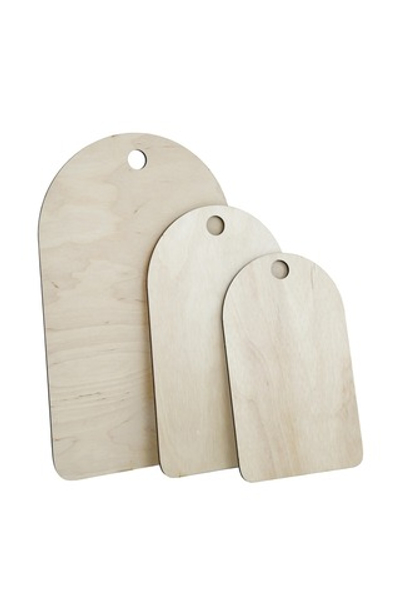 Набор досок фанерных, 6 мм, овал., 3 шт.