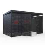 Площадка для сбора мусора Перфо на 3 бака