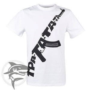 Футболка белая, принт Тра-та-та-Та