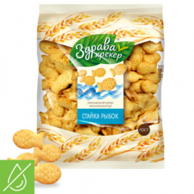 Крекер Здрава Стайка рыбок 300 г