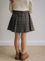 Юбка-шорты в клетку, Серый