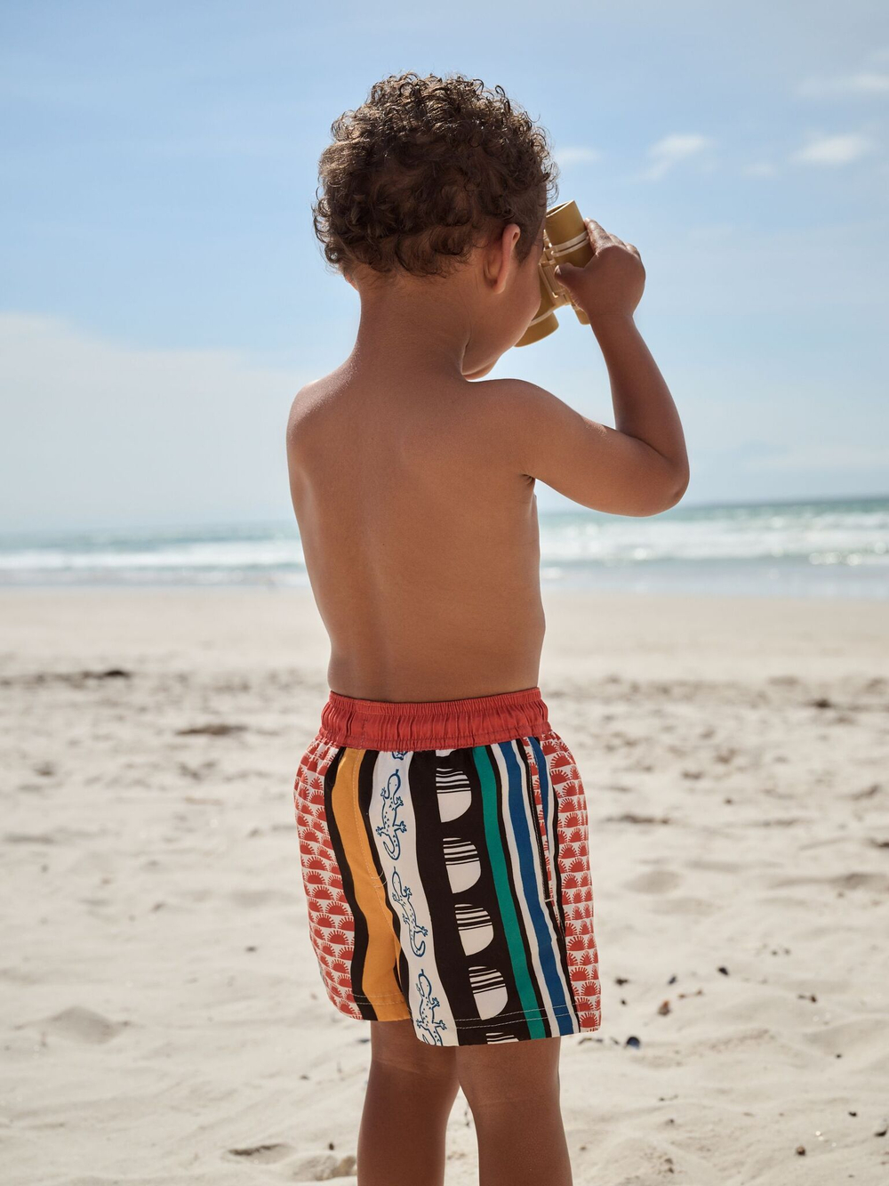 Плавки для мальчика Next E22-248, Синий, Песочный, Красный