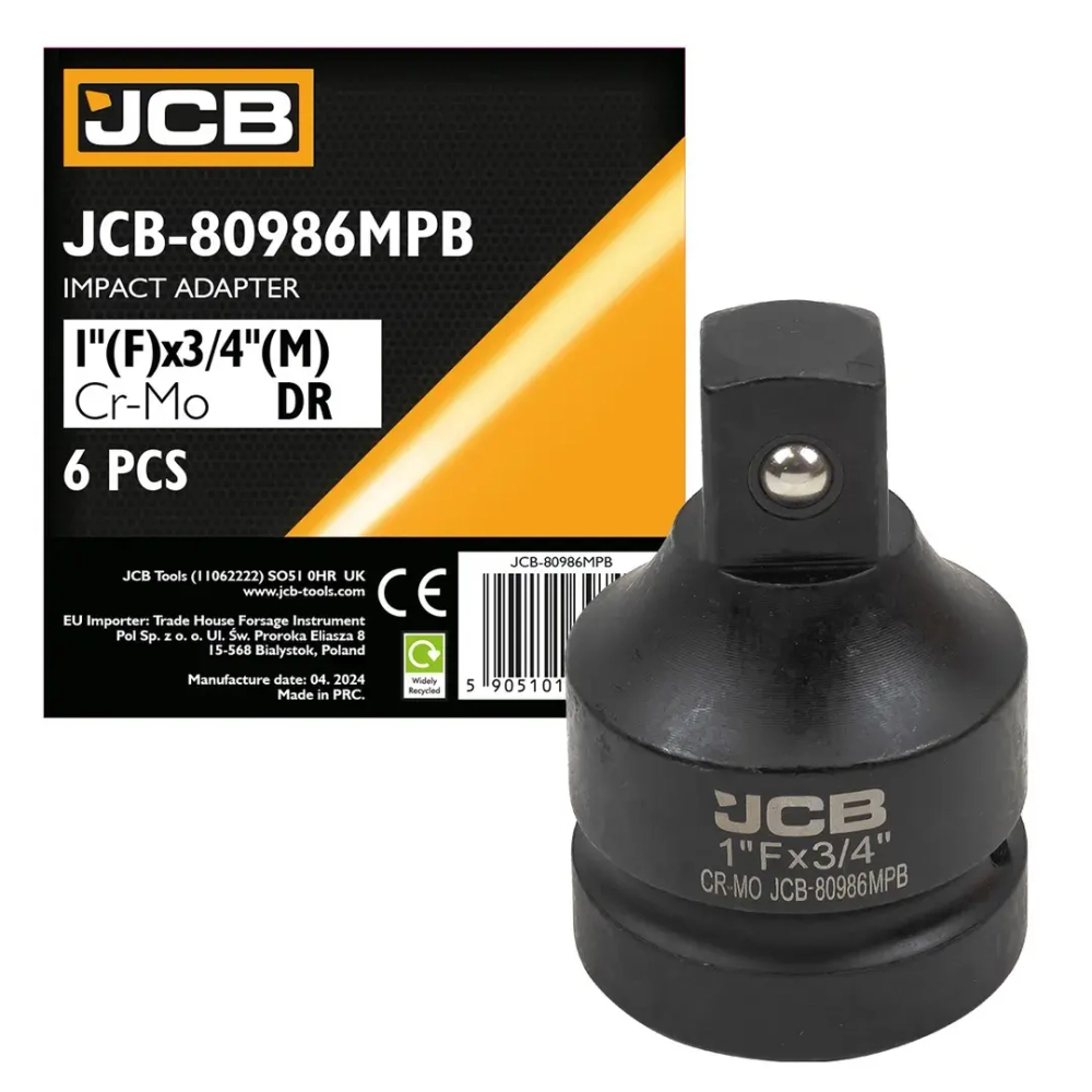 Адаптер-переходник ударный 1''(F) х 3/4''(M) JCB JCB-80986MPB