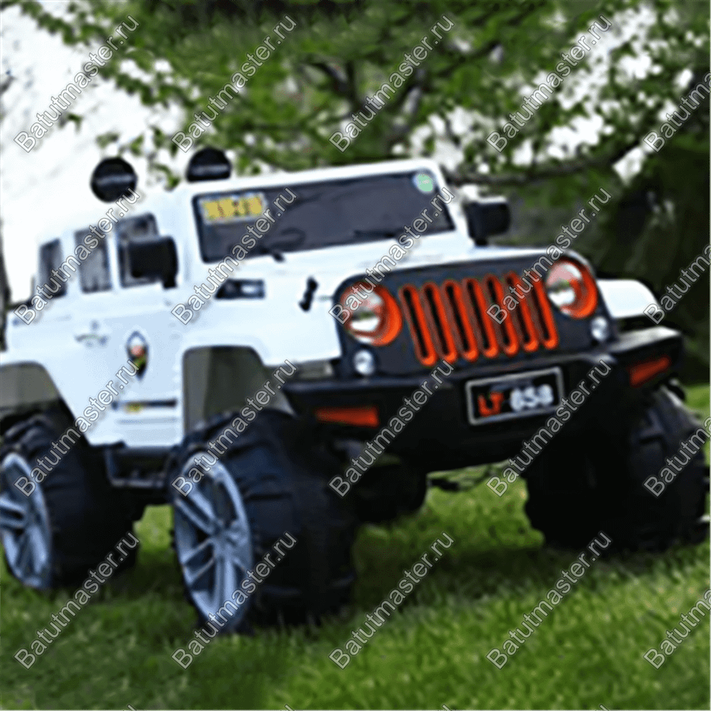 Детский электромобиль "Jeep LT 658" белый, стандартная комплектация