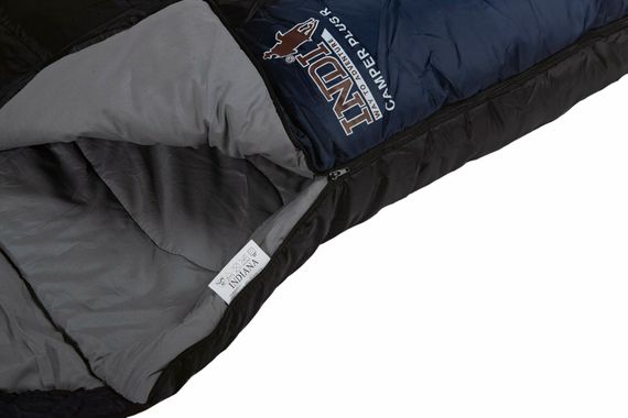 Спальный мешок INDI Camper Plus L-zip от -12 °C (одеяло с подголовником 195+35X90 см)