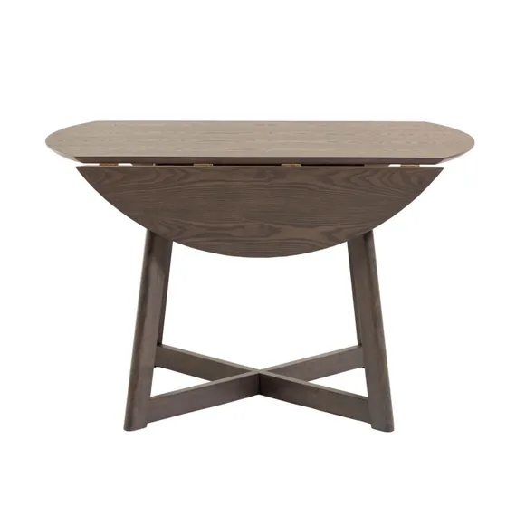 Стол раскладной Maryse Ø120-70 см, темный