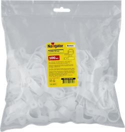 Скобы Navigator 95 720 NCC-20-100-WH (100 шт/упак)