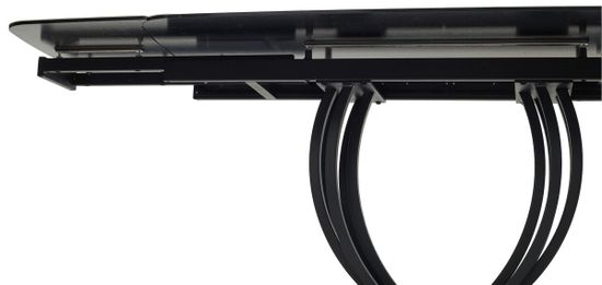 Стол MALTA 160 MARBLES KL-99 Белый мрамор матовый, итальянская керамика/ черный каркас