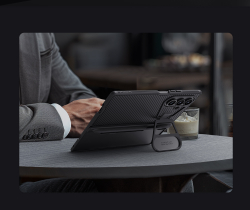 Чехол от Nillkin на Samsung Galaxy Fold 7, серия CamShield Prop (версия с металлической откидной крышкой и стилусом)